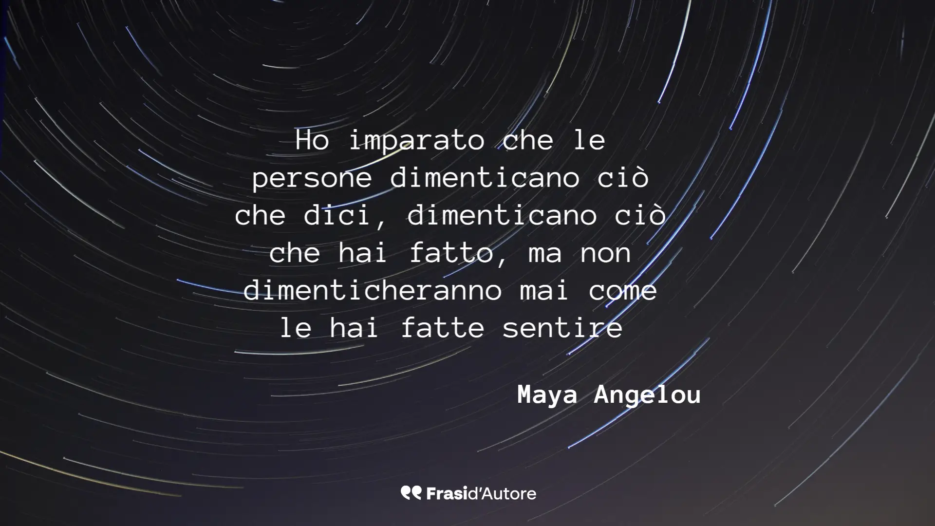 Maya Angelou: Ho imparato che le person…